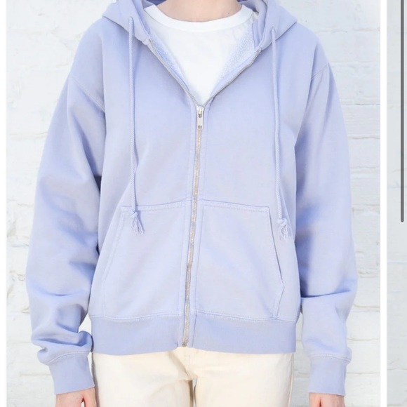 Brandy Melville Tops - Brandy Melville Hoodie Light Blue